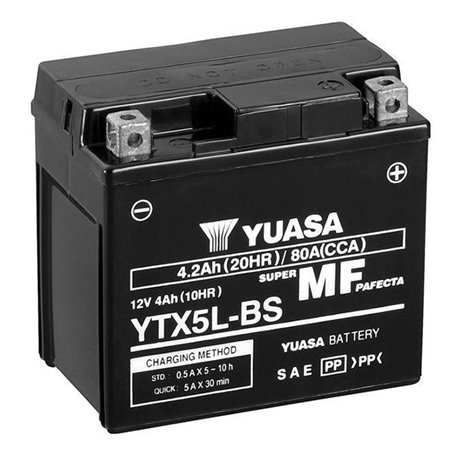 Batterie YTX5l SLA AGM - Sans Entretien - Prête à l'emploi.