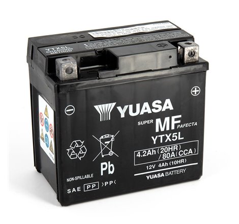 Batterie YTX5l SLA AGM - Sans Entretien - Prête à l'emploi.