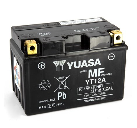 Batterie YT12A SLA AGM - Sans Entretien - Prête à l'emploi.