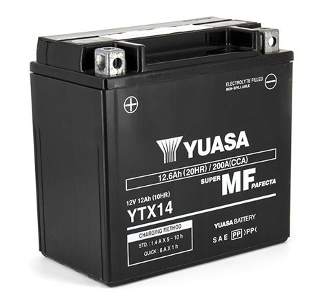 Batterie YTX14 SLA AGM - Sans Entretien - Prête à l'emploi.