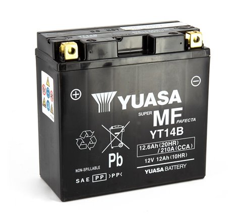 Batterie YT14B SLA AGM - Sans Entretien - Prête à l'emploi.