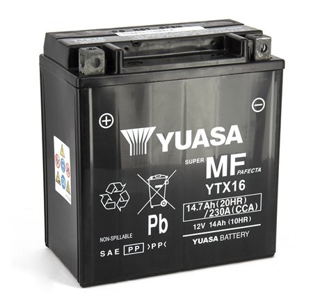 Batterie Ytx16 SLA AGM - Sans Entretien - Prête à l'emploi.