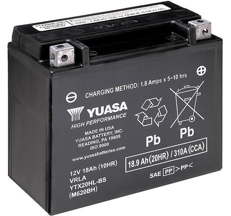 Batterie Ytx20hl SLA AGM - Sans Entretien - Prête à l'emploi.