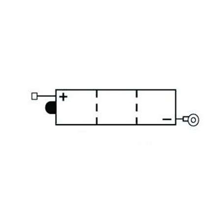 Batterie 6N4-2A-2 Conventionnelle Avec Entretien - Livrée Avec Pack Acide