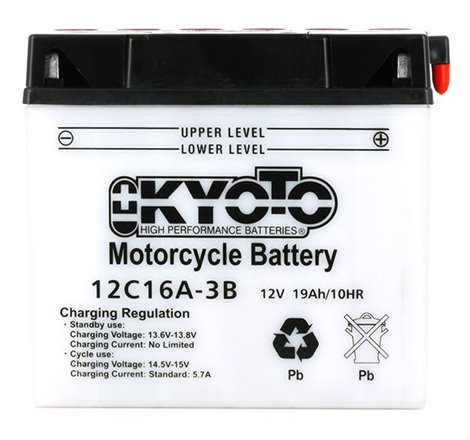 Batterie 12C16A-3B - Conventionnelle Avec Entretien - Equivalence YUASA 51913 / YT19BL-BS