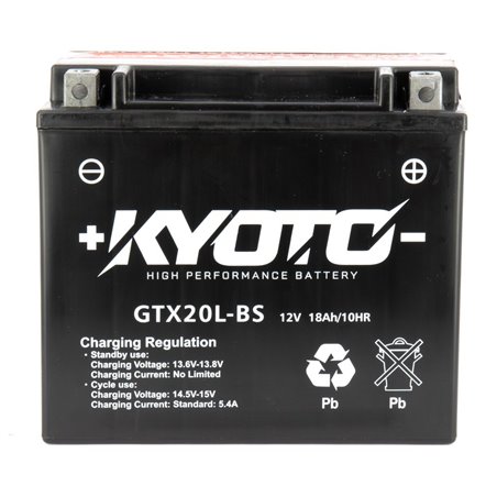 Batterie GTX20L-BS AGM - Sans Entretien - Livrée Avec Pack Acide
