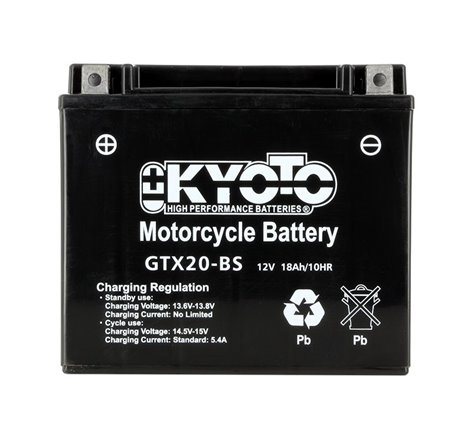 Batterie GTX20-BS AGM - Sans Entretien - Livrée Avec Pack Acide