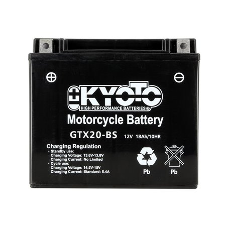 Batterie GTX20-BS AGM - Sans Entretien - Livrée Avec Pack Acide