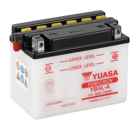 Batterie YB4L-A Conventionnelle Avec Entretien - Livrée Sans Acide