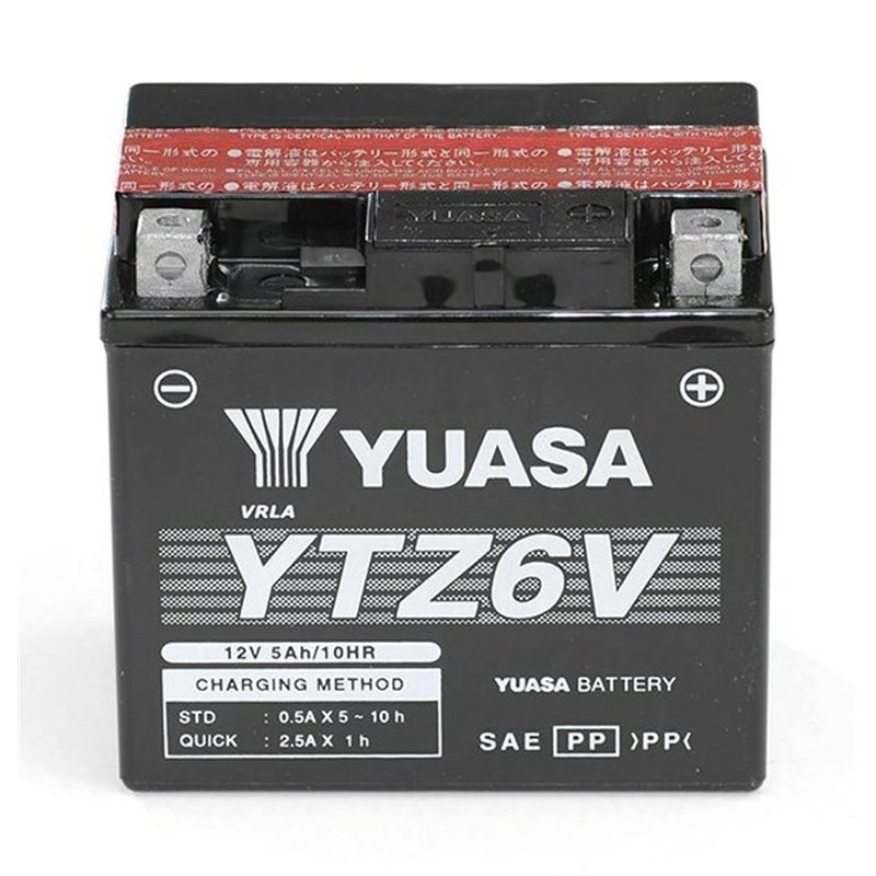 Batterie  YTZ6V - Sans Entretien - Livrée Avec Pack Acide