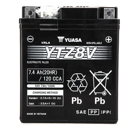 Batterie YTZ8-V SLA-AGM - Sans Entretien - Prête à l'Emploi