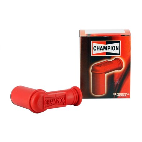 Capuchon Antiparasite Champion Ø14mm Bougie Avec Douille Antiparasite Coudé 90° Silicone