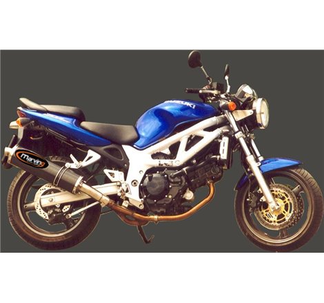 Silencieux Superline SV 650 1999/2002 Big Oval Carbone Homologué