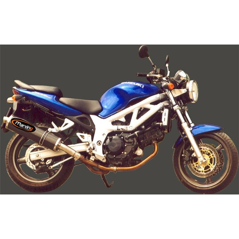 Silencieux Superline SV 650 1999/2002 Big Oval Carbone Homologué