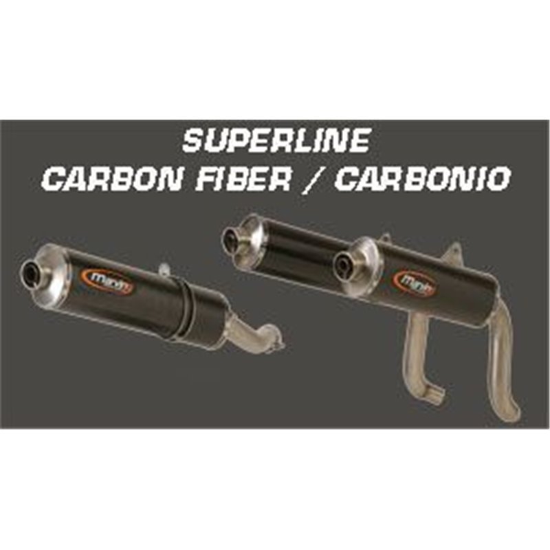 Silencieux Superline SV 650 2003/2005 Big Oval Carbone Homologué