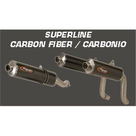 Silencieux Superline SV 650 2003/2005 Big Oval Carbone Homologué