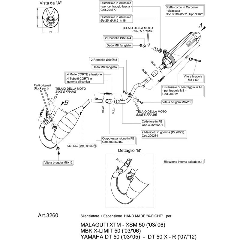 Ligne Complète  X-FIGHT DT 50/X/R - Homologué