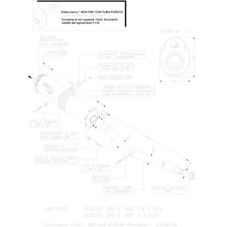 Silencieux X3 DR-Z 400 S/SM - Homologué