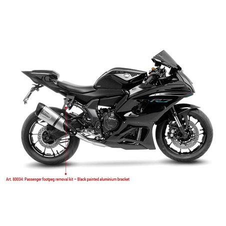 Kit de suppression du repose-pied passager - Support en aluminium peint en noir  YZF-R7