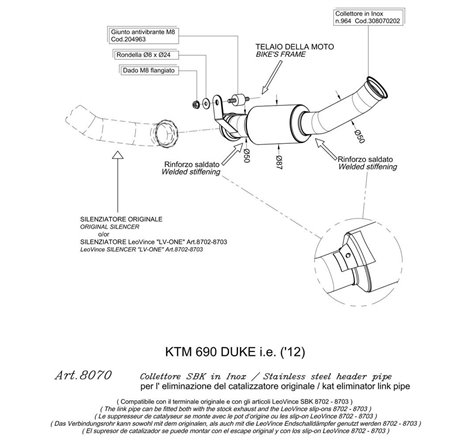 Décatalyseur   690 DUKE/R - Non Homologué