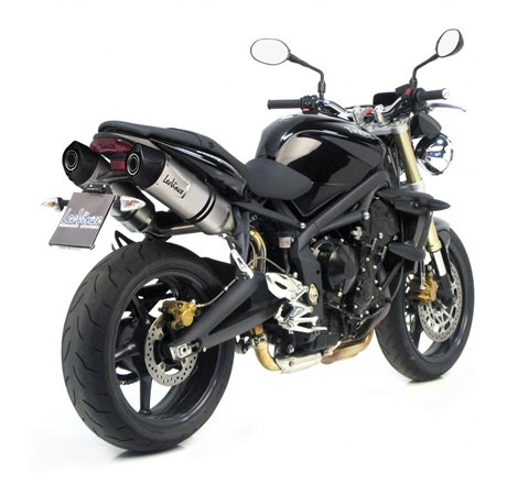 2 Silencieux LV ONE EVO STREET TRIPLE 675 - Homologué