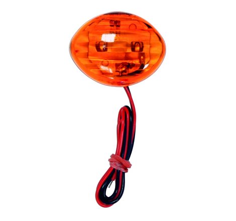 Mini Clignotant LED C.E Ovale Orange 35 x 30mm - Vendu à l'unité