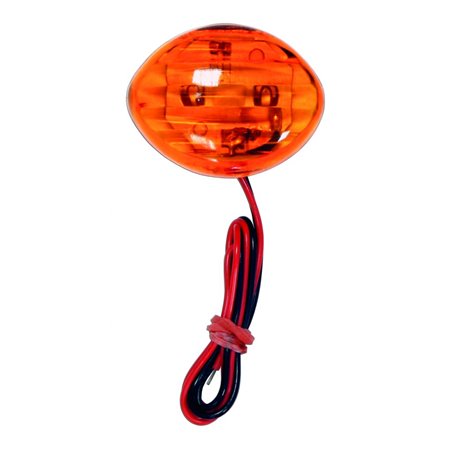 Mini Clignotant LED C.E Ovale Orange 35 x 30mm - Vendu à l'unité