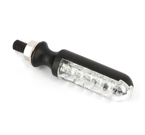 Paire de mini clignotants LED Cylindrique  - noir