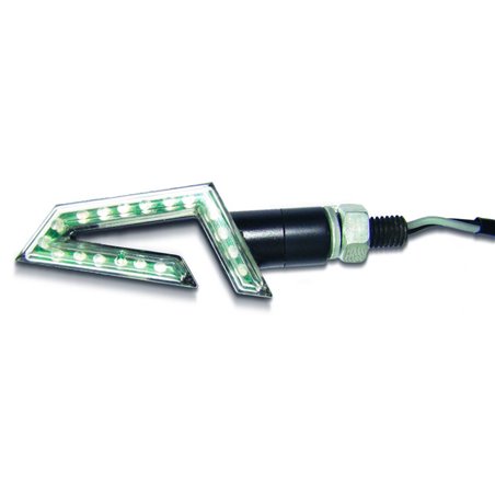 Paire de mini clignotants LED - noir