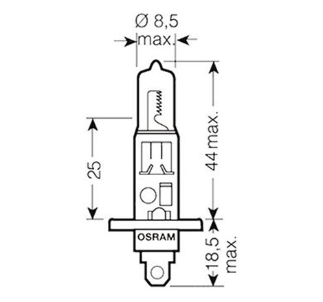 Ampoule H1 Night Breaker - 12V 55W P14.5s - Blister 1 ampoule