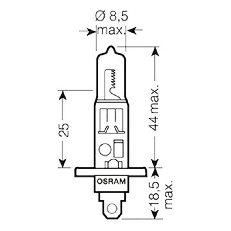 Ampoule H1 Night Breaker - 12V 55W P14.5s - Blister 1 ampoule