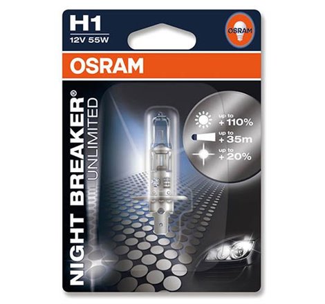 Ampoule H1 Night Breaker - 12V 55W P14.5s - Blister 1 ampoule