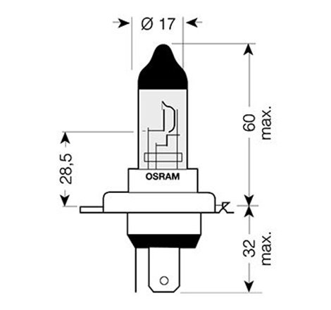 Ampoule H4 Night Breaker - 12V 60/55W P43t - Blister 1 ampoule