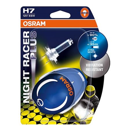 Ampoule H7 Night Racer 110 - 12V 55W Px26d Xtra White - Blister 2 Ampoules