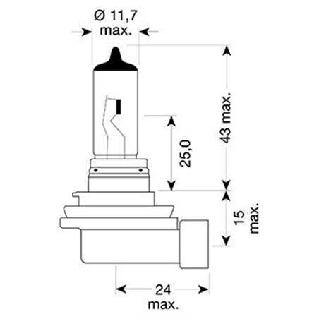 Ampoule H11 Night Breaker - 12V 55W Pgj19-2