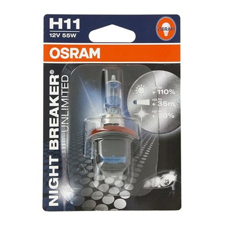 Ampoule H11 Night Breaker - 12V 55W Pgj19-2