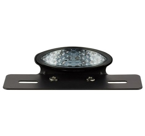 Feu arriere ovale led noir avec support de plaque 