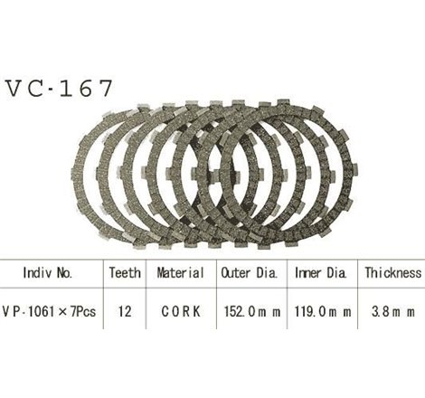 Kit Disques d'Embrayage Garnis Xrv750 Africa Twin 1990/2002