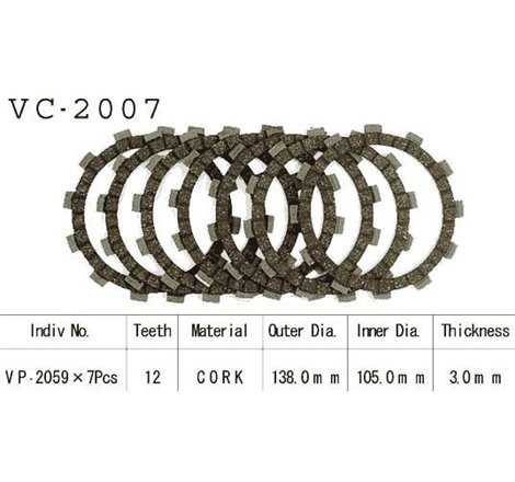 Kit Disques d'Embrayage Garnis Cross Tzr 250 1987/1992