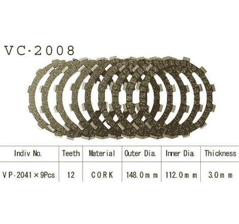 Kit Disques d'Embrayage Garnis Tdm 850 1996/2001