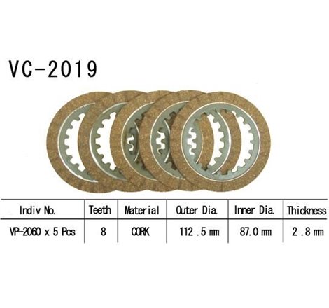 Kit Disques d'Embrayage Garnis Ttr 90 2000/2002