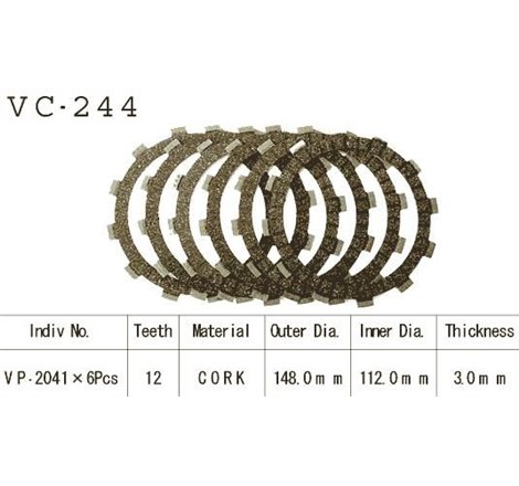 Kit Disques d'Embrayage Garnis Xj 400 1981/1982