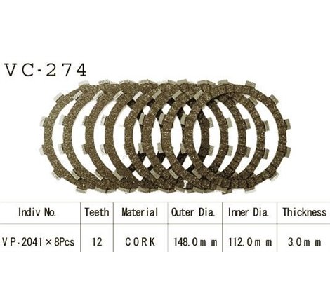 Kit Disques d'Embrayage Garnis Xj 600 N/S Diversion 1992/2002