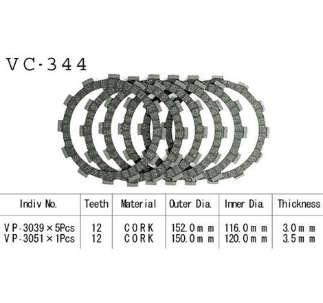 Kit Disques d'Embrayage Garnis Dr 600 R/S 1985/1991