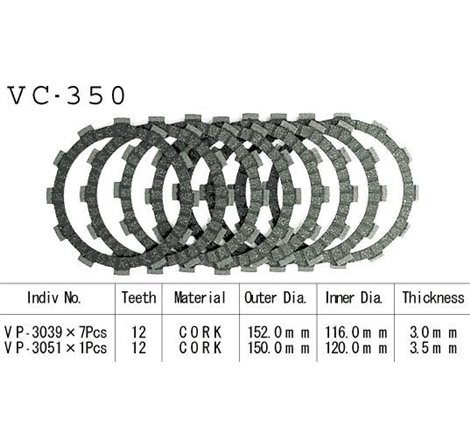 Kit Disques d'Embrayage Garnis Gsx-F 750 1998/2002