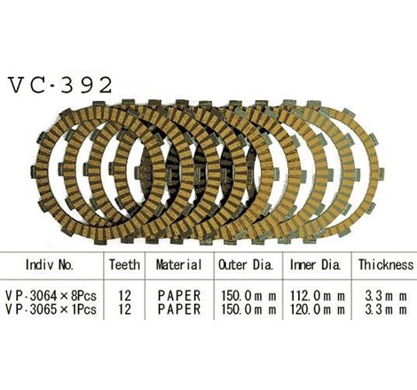 Kit Disques d'Embrayage Garnis Tl 1000 R/S 1998/2000