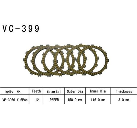 Kit Disques d'Embrayage Garnis Lt-F 500 F 2003