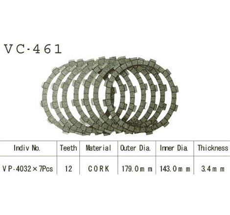 Kit Disques d'Embrayage Garnis Z1300 1980