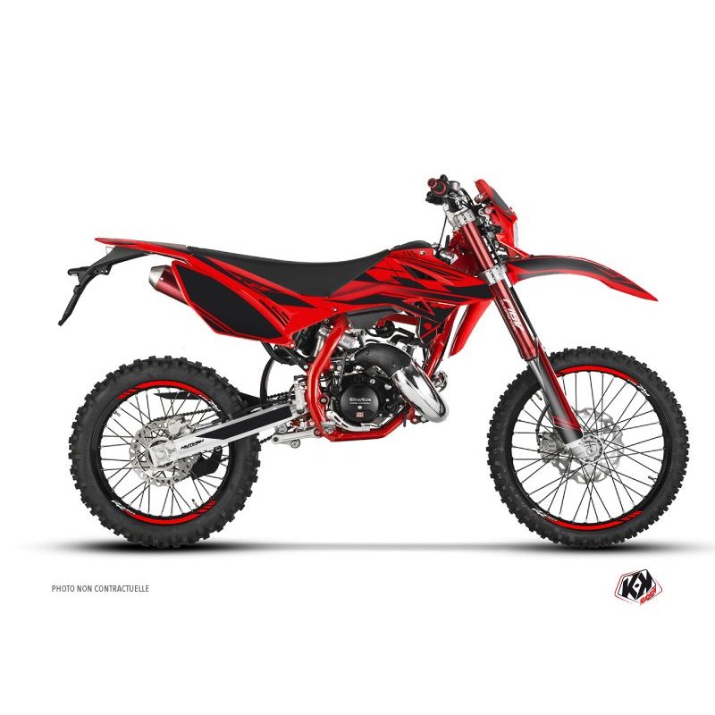 Kit Deco 50cc FIRENZE Beta RR 50 Enduro Rouge Noir