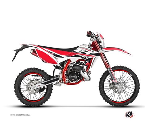 Kit Deco 50cc FIRENZE Beta RR 50 Enduro Blanc Rouge Noir